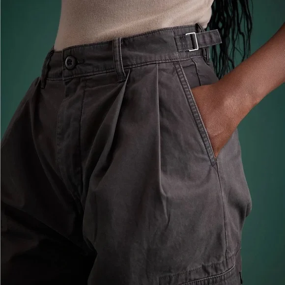 AE77 Premium pleated Cargo Pants - Picture 3 of 3